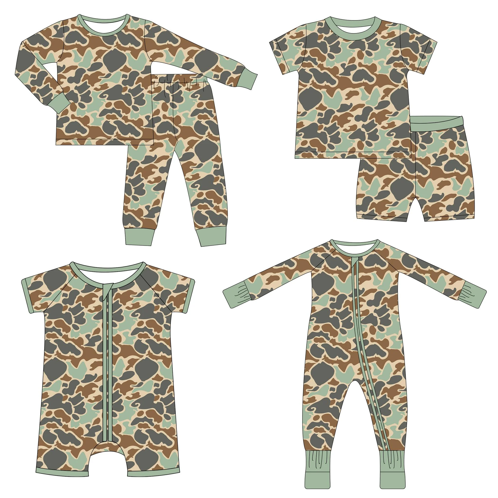 Эксклюзивная детская одежда камуфляжный тканевый детский комбинезон Детские