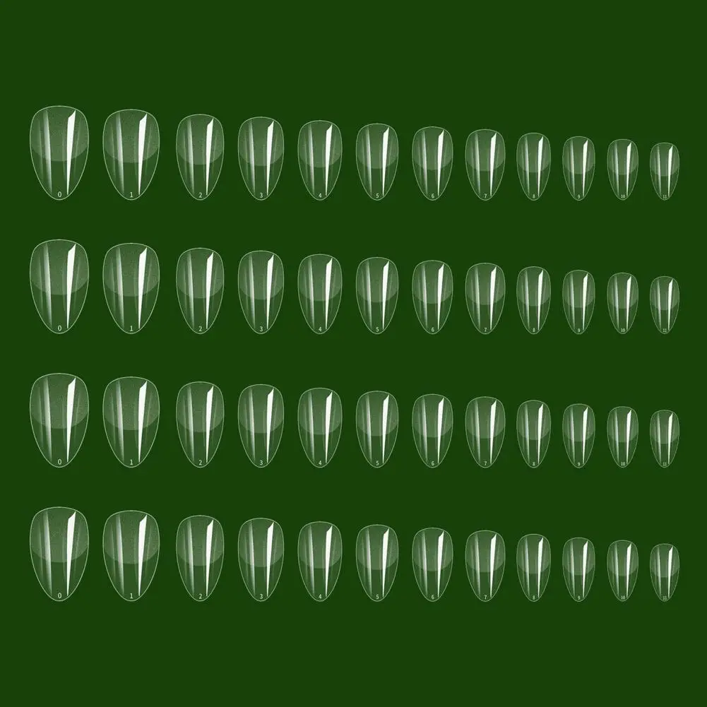 120 шт. накладные ногти прозрачные квадратные балетные предформованные