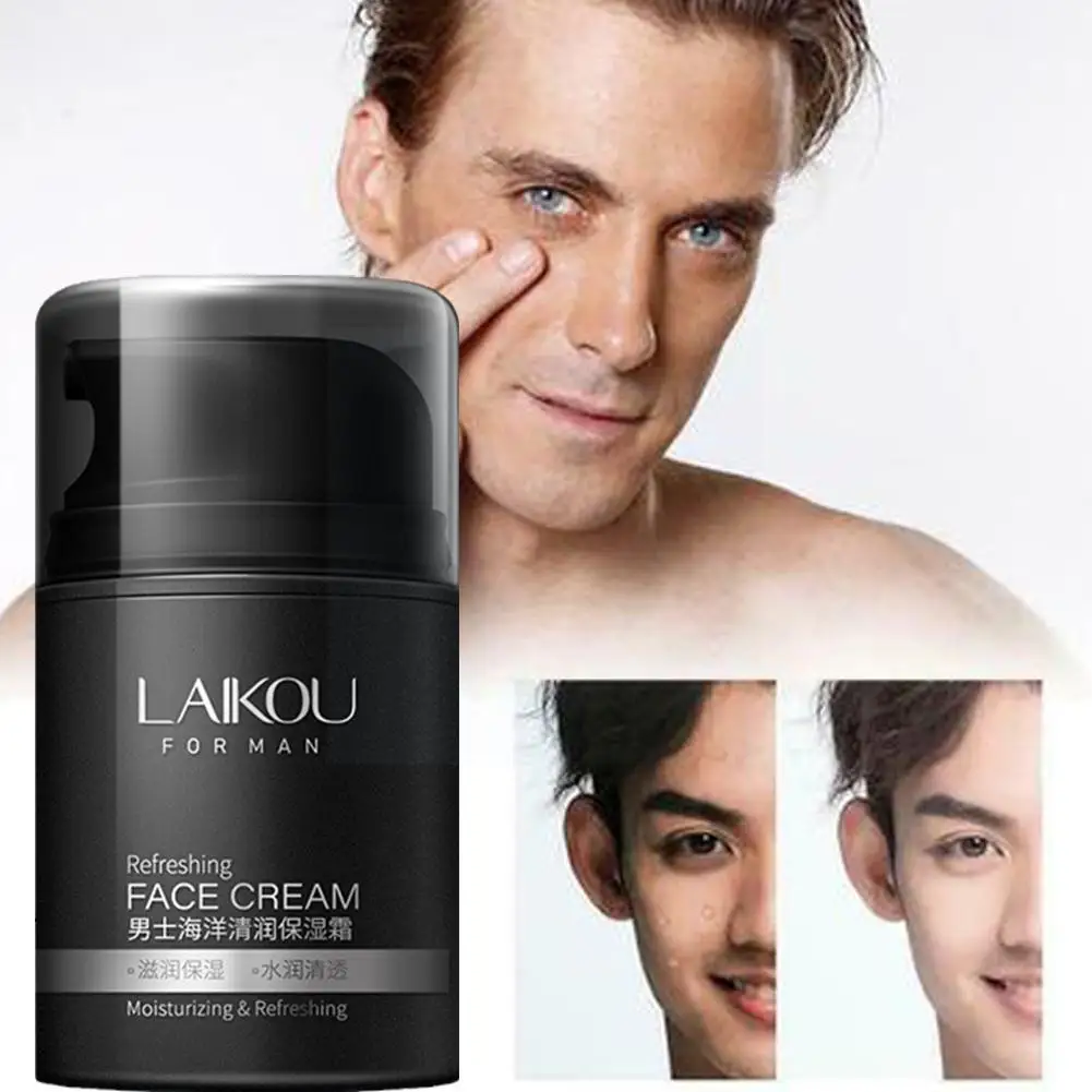 

Moisturizing Face Cream For Men Skin Care Hydrating Oil Control Refreshing Skincare Cream Face Care Cosmetics 50g G4h2
