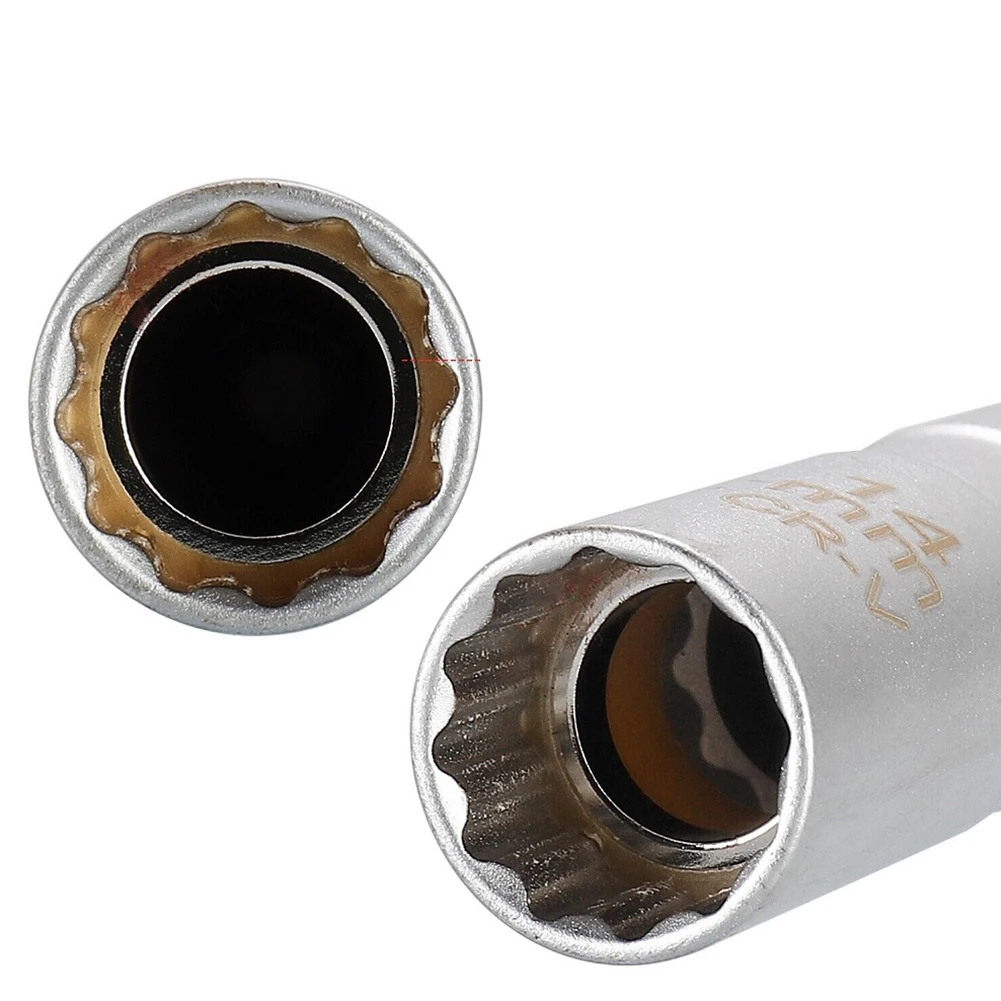 

14mm 16mm Thin Wall Joint Spark Plug Socket Universal Joint Wrench Removal Tools Socket Wrench Auto Repair Tool