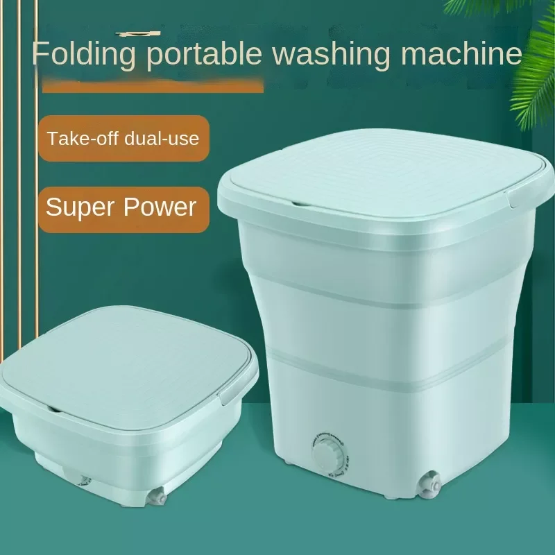 HA-Life Folding Washing Machine Small Bucket Portable Fully Semi-automatic Washing Underwear Panties Socks Baby Clothes New 2022 enlarge