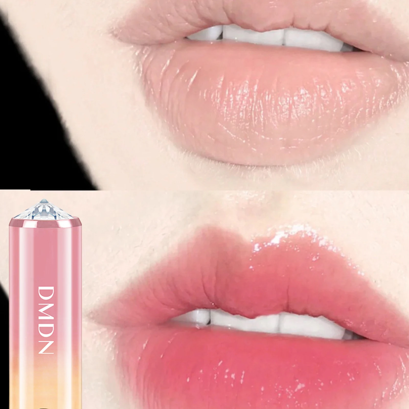 

Diamond Crystal Jelly Lipstick Temperature Color Change Lipstick Transparent Lip Blam Waterproof Cosmetic Moisturizing Makeup