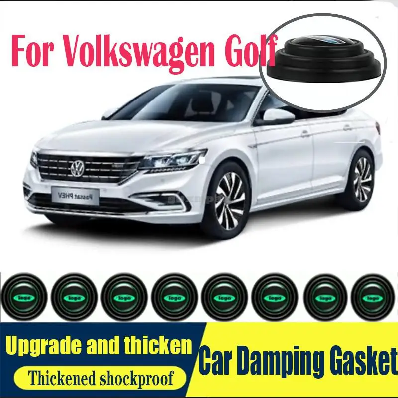 

8 шт. Противоударная Силиконовая накладка на дверь автомобиля для гольфа, Противоударная накладка на багажник, противоударный звукоизоляционный амортизатор, автомобильные аксессуары