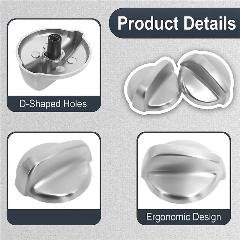 Ручка управления горелкой WB03T10325 Хромированная ручка для варочной панели GEE 6