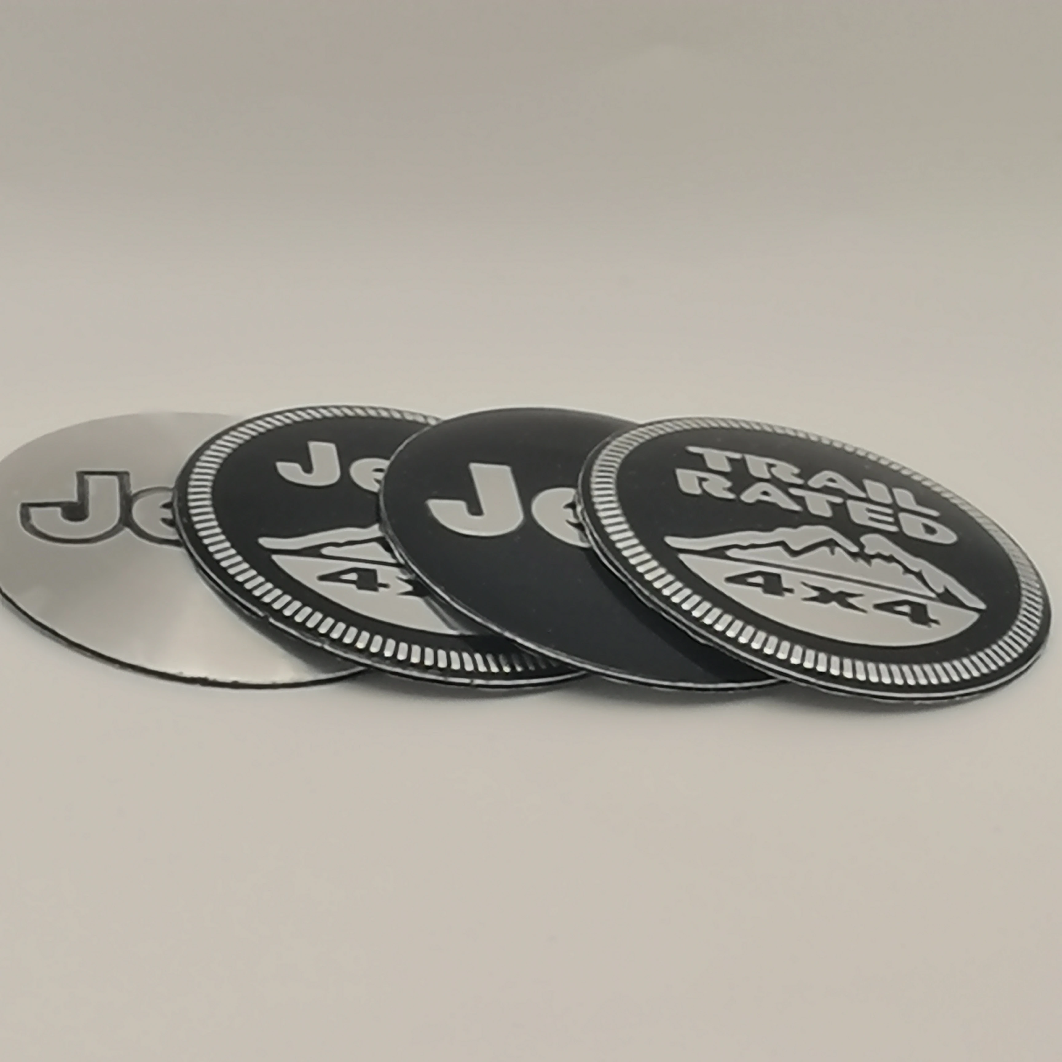 

Suitable for J-eep series 4Pcs 56mm Car Sticker Car Wheel Hub Cap Tire Center Cover Hubcaps Fit Accessories