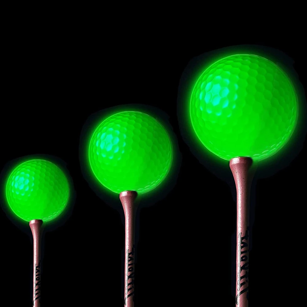 Шарики для гольфа многоразовые светящиеся долговечные без светодиодный Ки