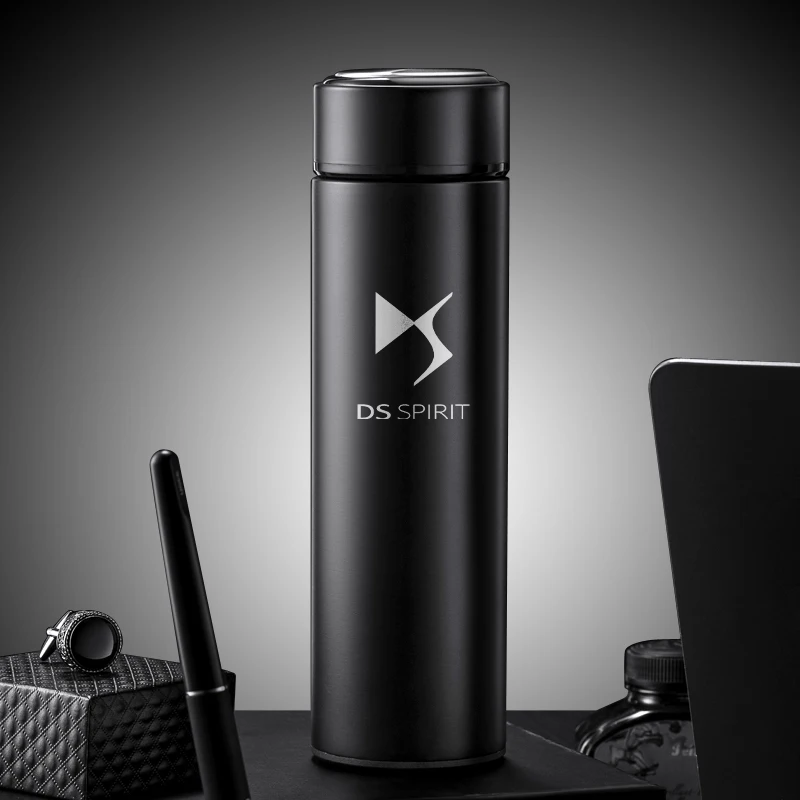 

Car 500ML insulation cup For DS SPIRIT DS3 DS4 S4S DS5 5LS DS6 DS7 Stainless Steel Thermos Cups Car Travel Bottle Mug Vacuum cup
