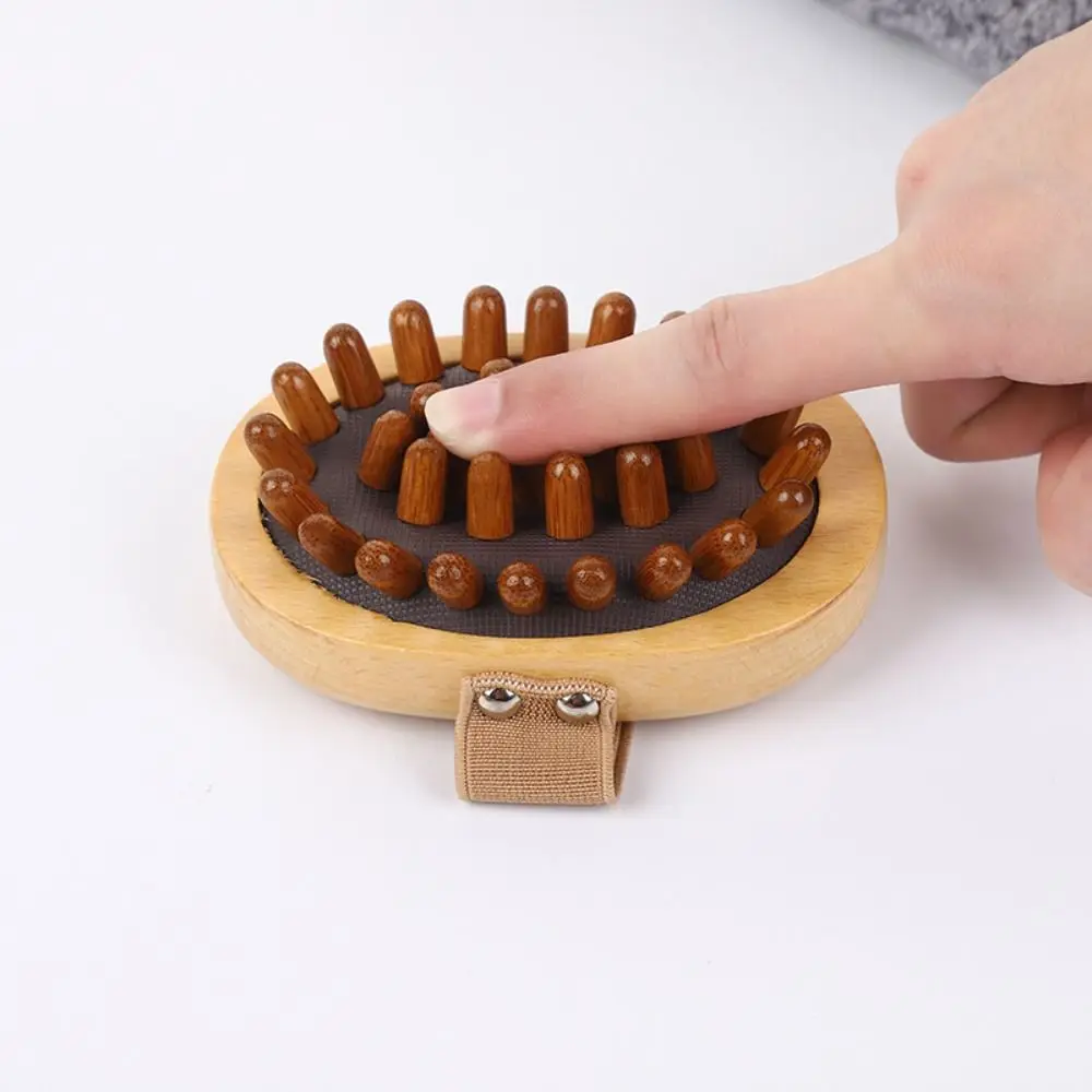 

Portable Head Airbag Unclogging Comb Beech Wood Comb Scalp Hair Brush Acupuncture Points Meridian Hair Comb Tool