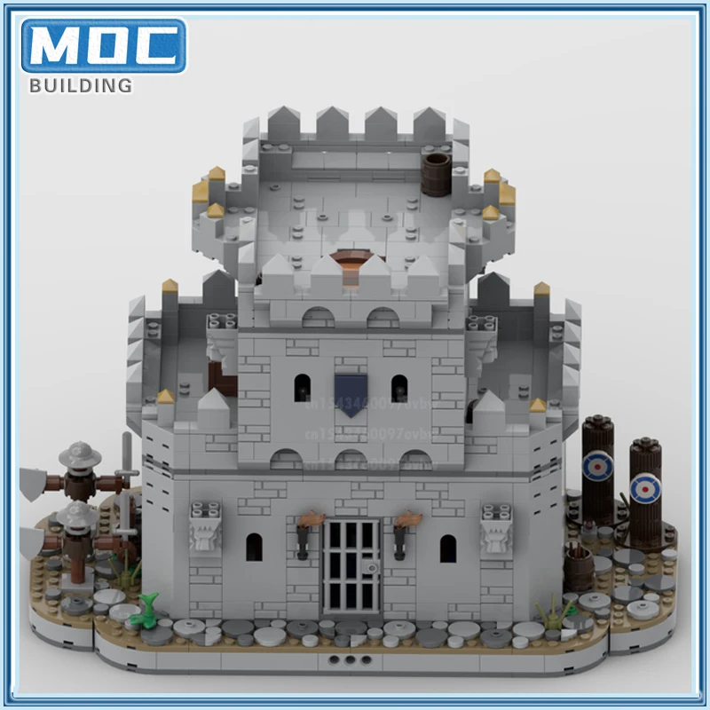Средневековый замок Barraks модульная сцена MOC строительные блоки модель кирпичи с