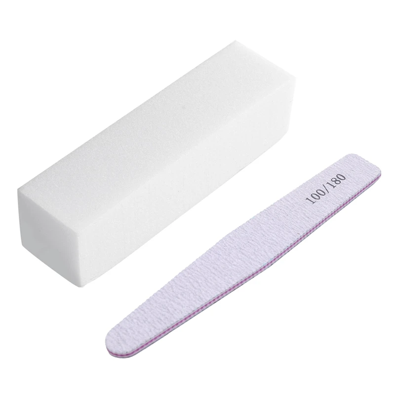 

12 Pcs Polishing Sending Buffer Block Files With 10 Pcs Nail Art Sanding Buffer Buffing Manicure Acrylic Gel Files Grit