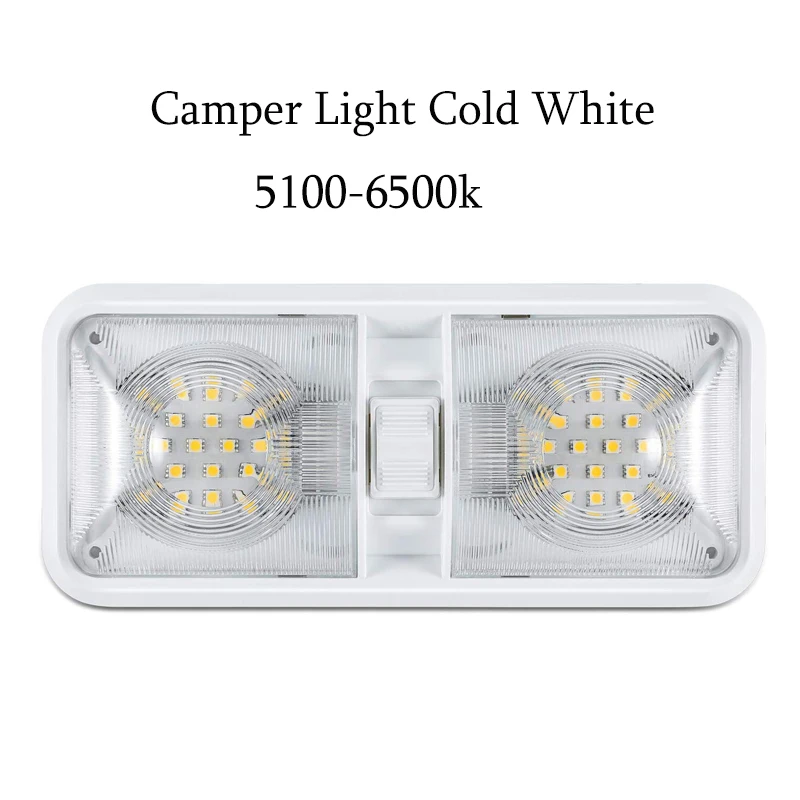 

Car Indoor Ceiling Light Car Interior LED Light 12V Rectangle Light Boat Caravan Reading Lights Auto Camper Trailer
