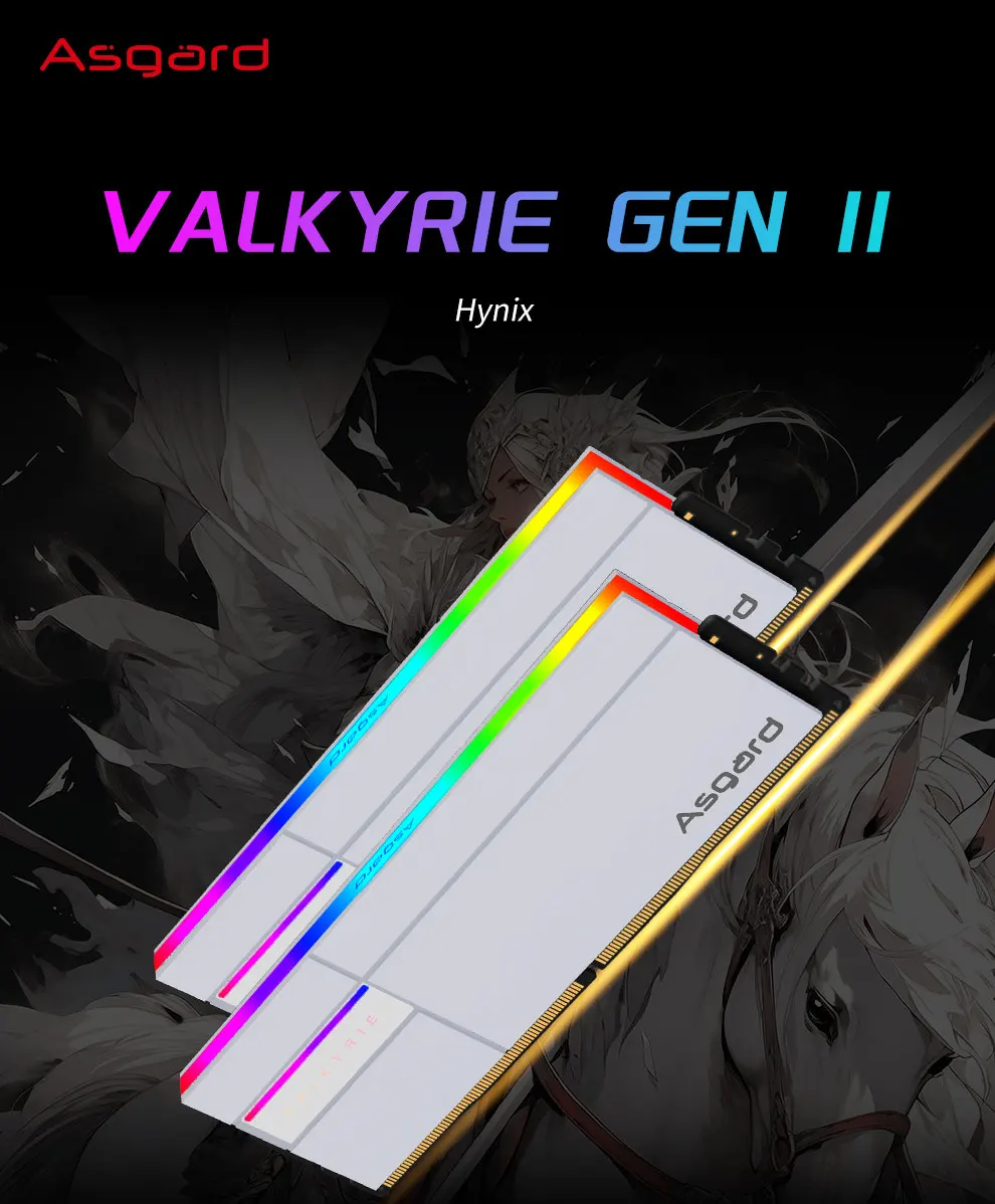 Asgard Valkyrie II series DDR5 RGB ОЗУ память для ПК 16 Гб X2 32 64 6400 МГц 6800 настольного компьютера