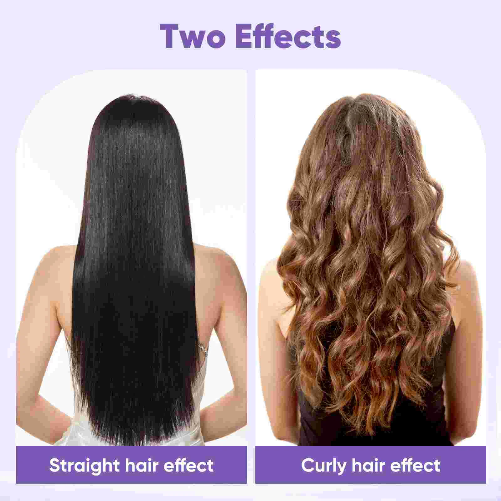 Плойка и выпрямление волос двойного назначения фиолетовый 110 В (оригинальный