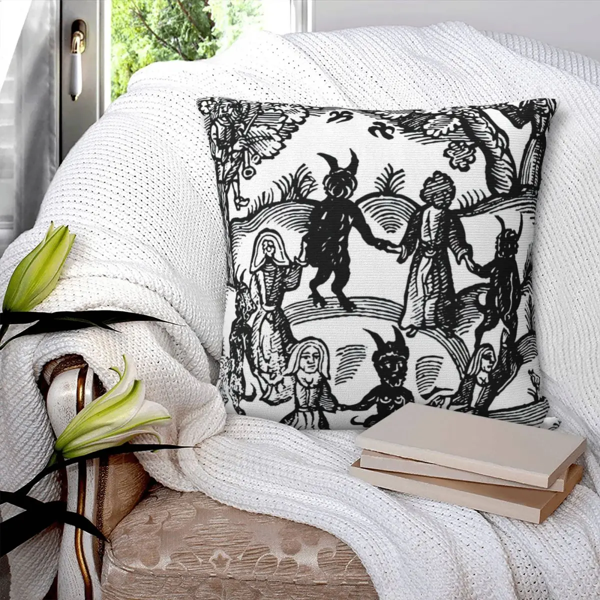 

Dance With The Devil Pillowcase Printed Cushion Cover Sofa Waist Pillow Pillow Cover
