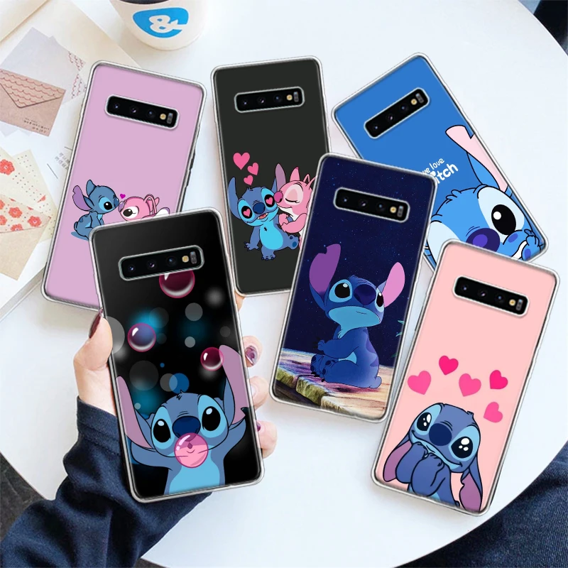 Мультяшный милый чехол S-Stitch для Samsung Galaxy Note 20 Ultra 10 Plus 9 8 M12 M21 телефона M30S M31 M32 M51 M52 J4
