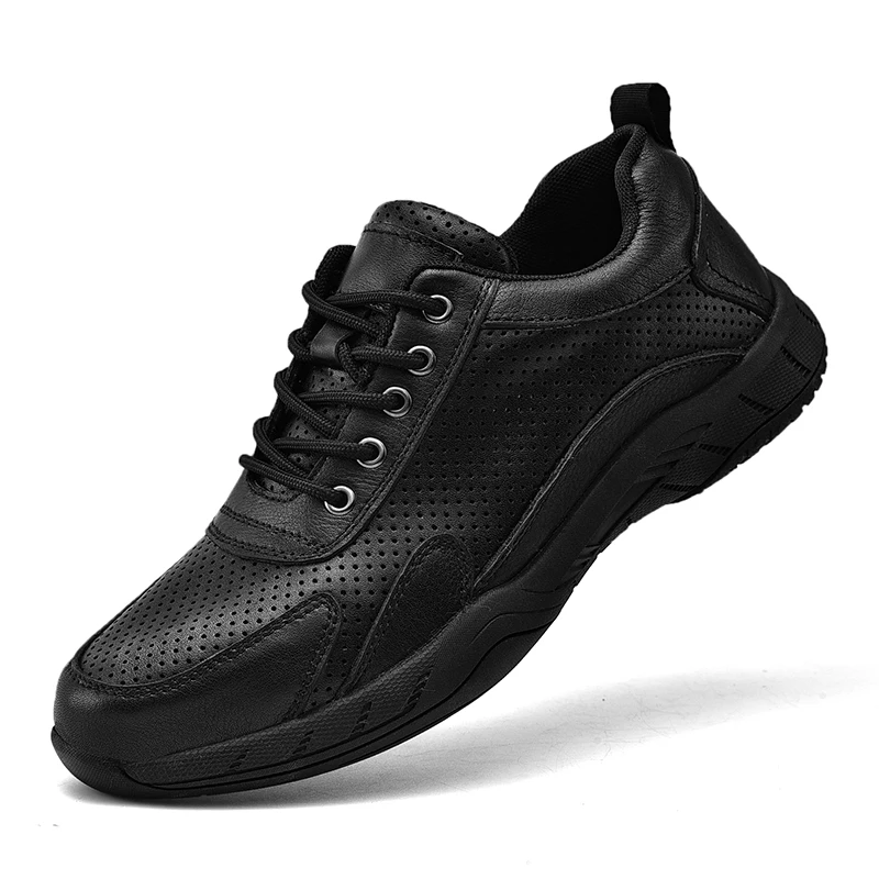 

Leather Shoes For Men Outdoor Sneakers Luxury Designer Social Shoe Male Men's Casual Shoes For Hiking Running 2022 New Plus Size