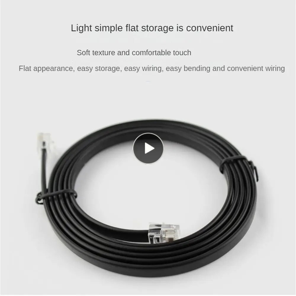 

Flame Retardant Skin Pure Copper Telephone Line Lightweight Six-core Telephone Line Small Attenuation Anti-corrosion Pvc