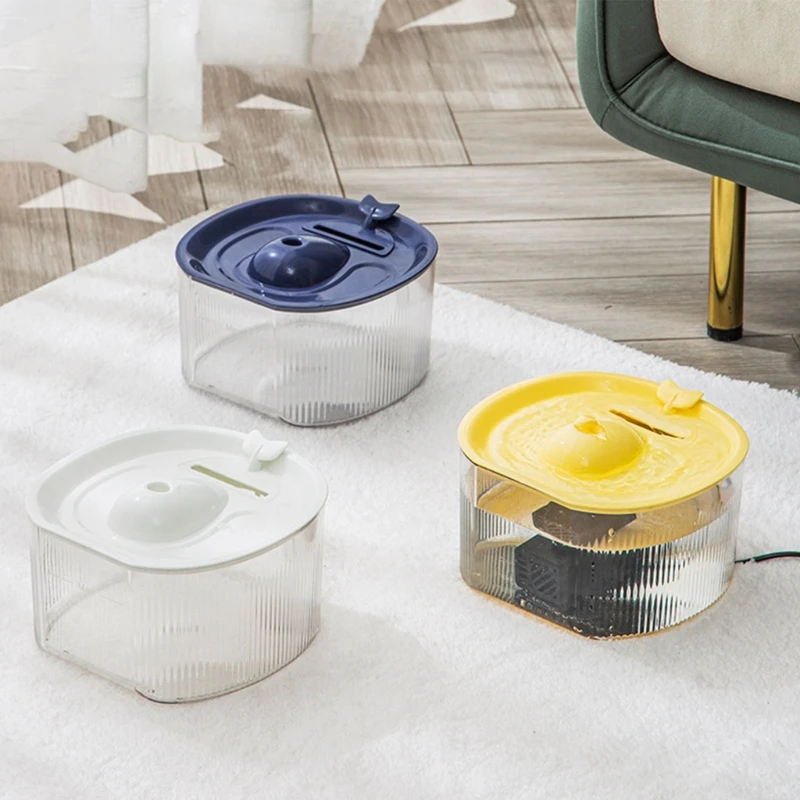 

Cat Water Fountains with Quiet Pump 1.5L Automatic Pet Dog Water Dispenser for Various Pet Indoor Safe USB Charging Drop Ship