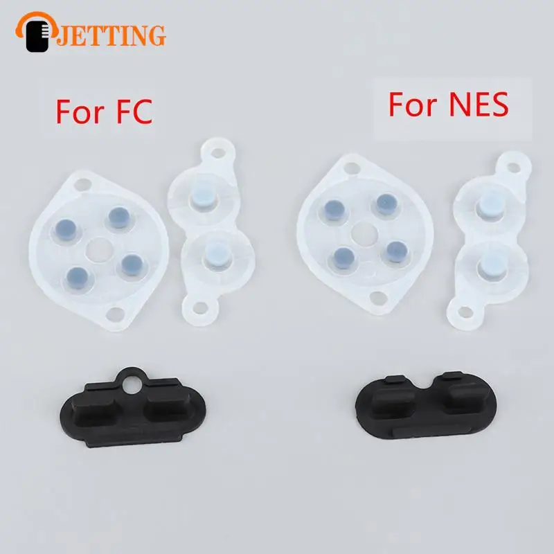 Rubber Repair Rebuild Replacement Parts For NES Controller Joy A B D Pad Silicon Start Rubber Button 1set