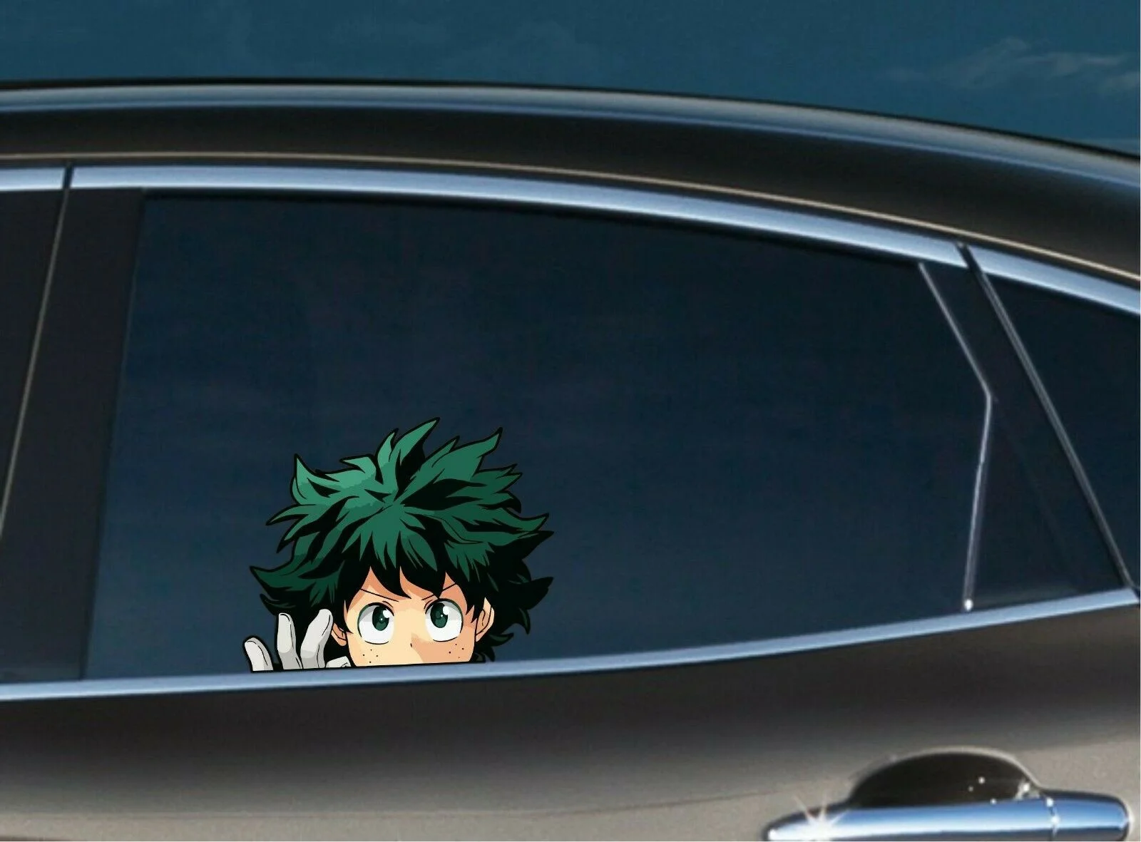 

For 1Pair/2Pcs Izuku Peeker Peeking Peek Window Vinyl Decal Anime Sticker My Hero Academia Game