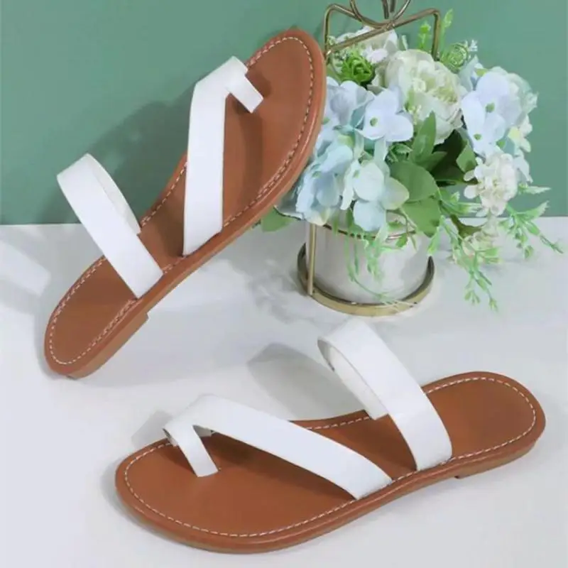 

Flat Slides Sandals Women White Leather Slippers Flip Flops 2022 Summer Shoes Ytmtloy Indoor Sapatos Mulher Zapatillas De Casa 1
