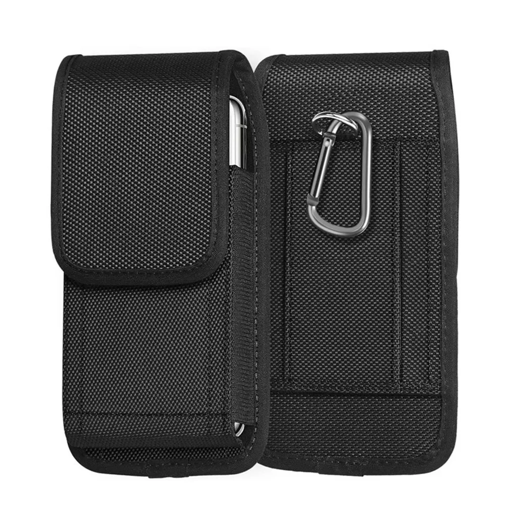 

Tactical Cell Phone Pouch Holster with Free D Buckle Protable Wallet Card Waist Pack Outdoor Sports Nylon Carrying Case