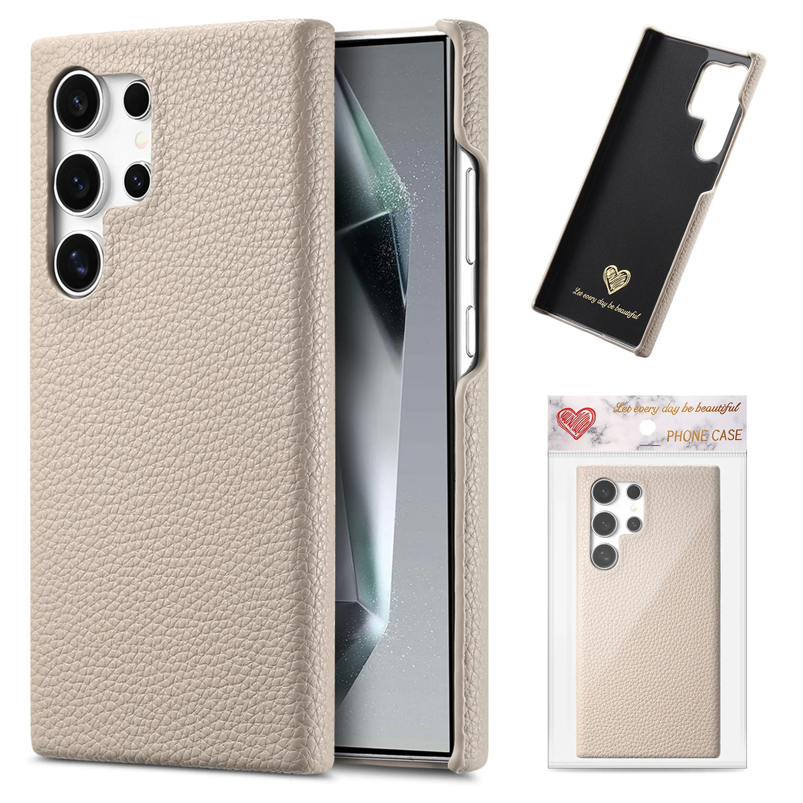 Ультратонкий кожаный чехол для телефона Samsung S24 S24Ultra S23 Plus ультраударопрочный