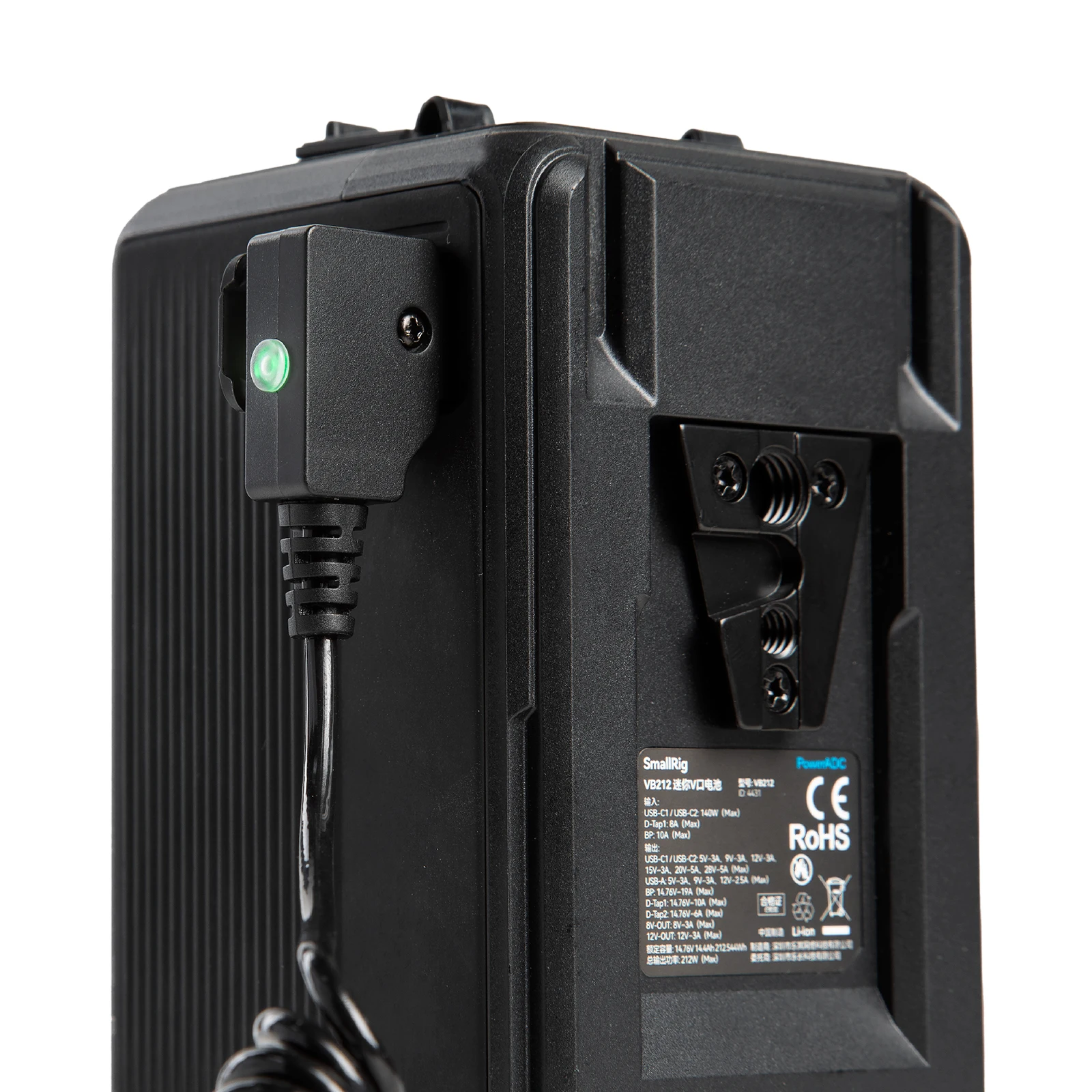 Фото Спиральный кабель питания SmallRig D-TAP к BMPCC 4K/6K, подходит для камеры Blackmagic Pocket Cinema 4K/6K для аккумулятора с V-Mount 4761 №4