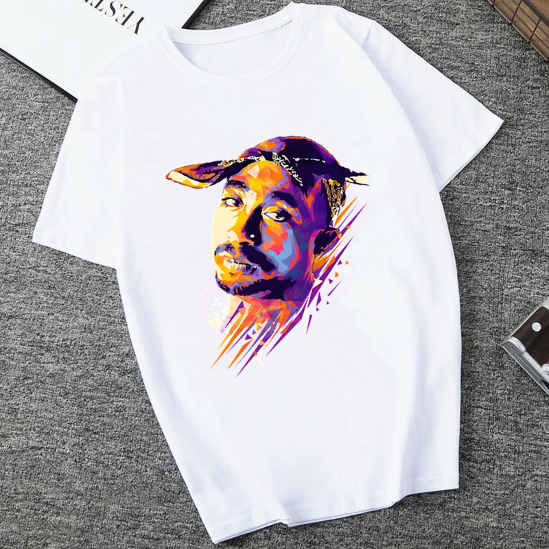 

American Ripper Tupac 2pac Hip Hop Hip Hop T Shirt Men Women Printed Oversized T-shirt Harajuku Summer Short Sleeve Tee Tops