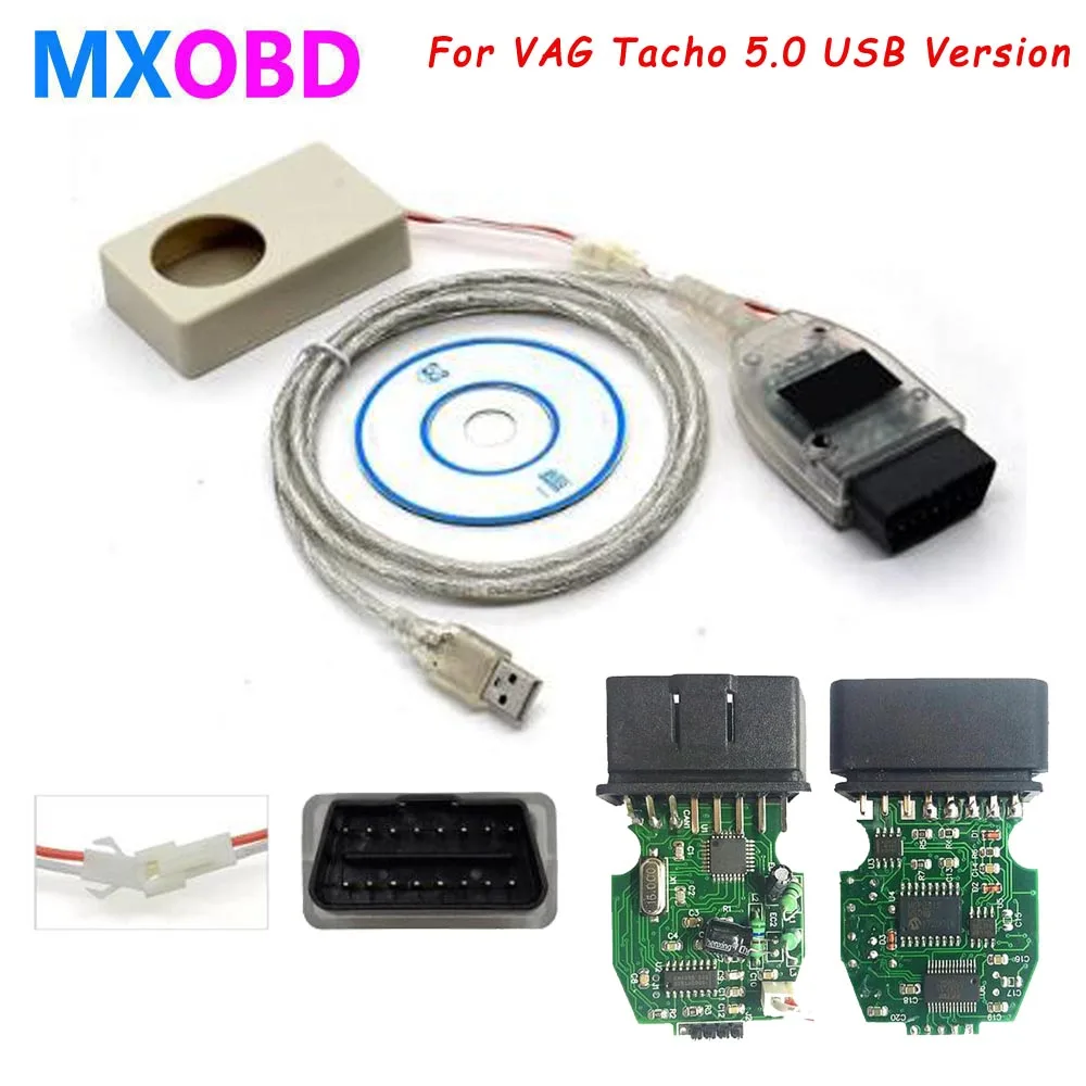 

Vagtacho USB Version V 5.0 VAG Tacho For VDO NEC MCU 24C32 or 24C64 with Quality Stable VAG Tacho 5.0