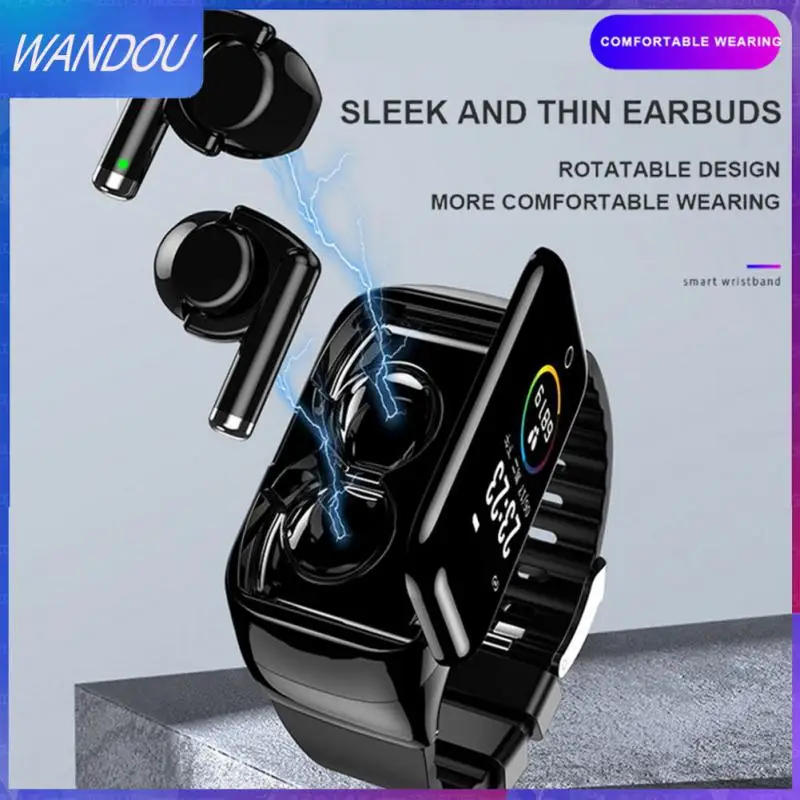 

Record Daily Exercise Headset Smart Watch Exercise Tracking Touch Earphone Convenient Remote Control Selfie Zinc Alloy