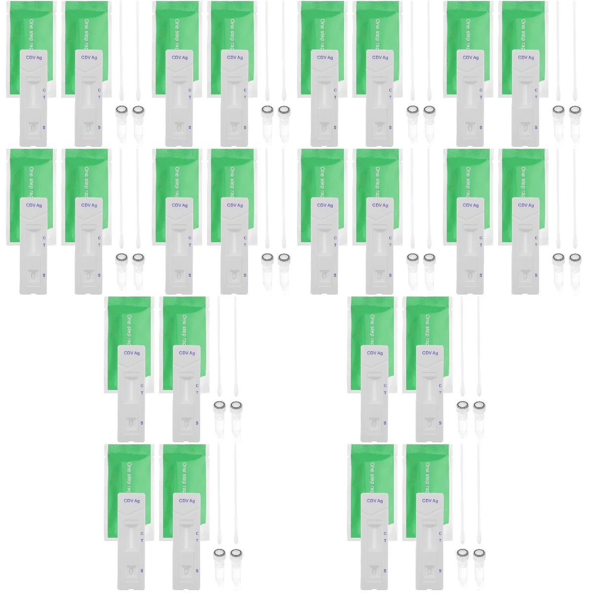 

12 Sets Dog Testing Kit Canine Parvo Antigentesting Strip Practical Paper Easy Read Strips Multi-use Portable Cpv Pet