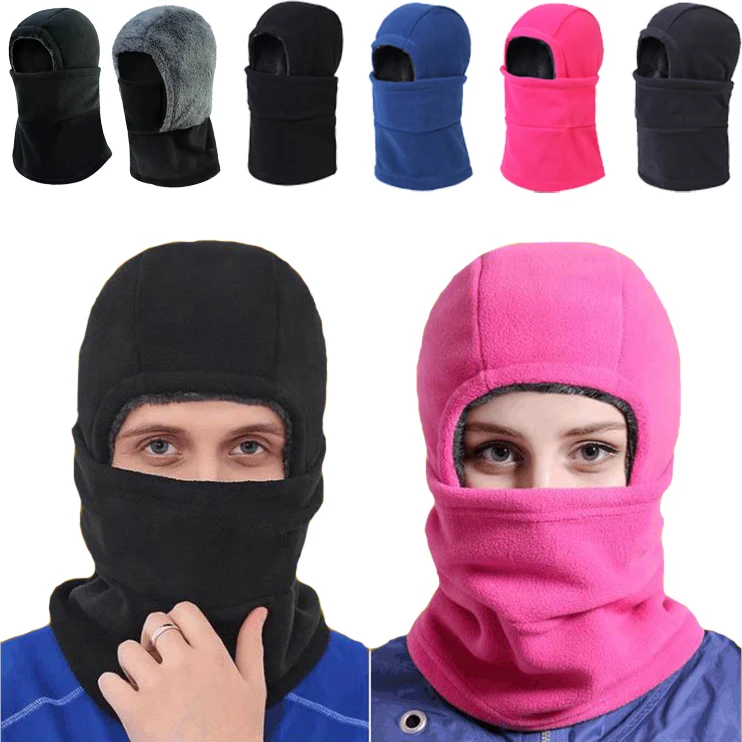 Winter Balaclava Fleece Hood Ski Mask for Women Men Outdoor Thermal Face Cover Hat Cap Scarf for Cold Weather