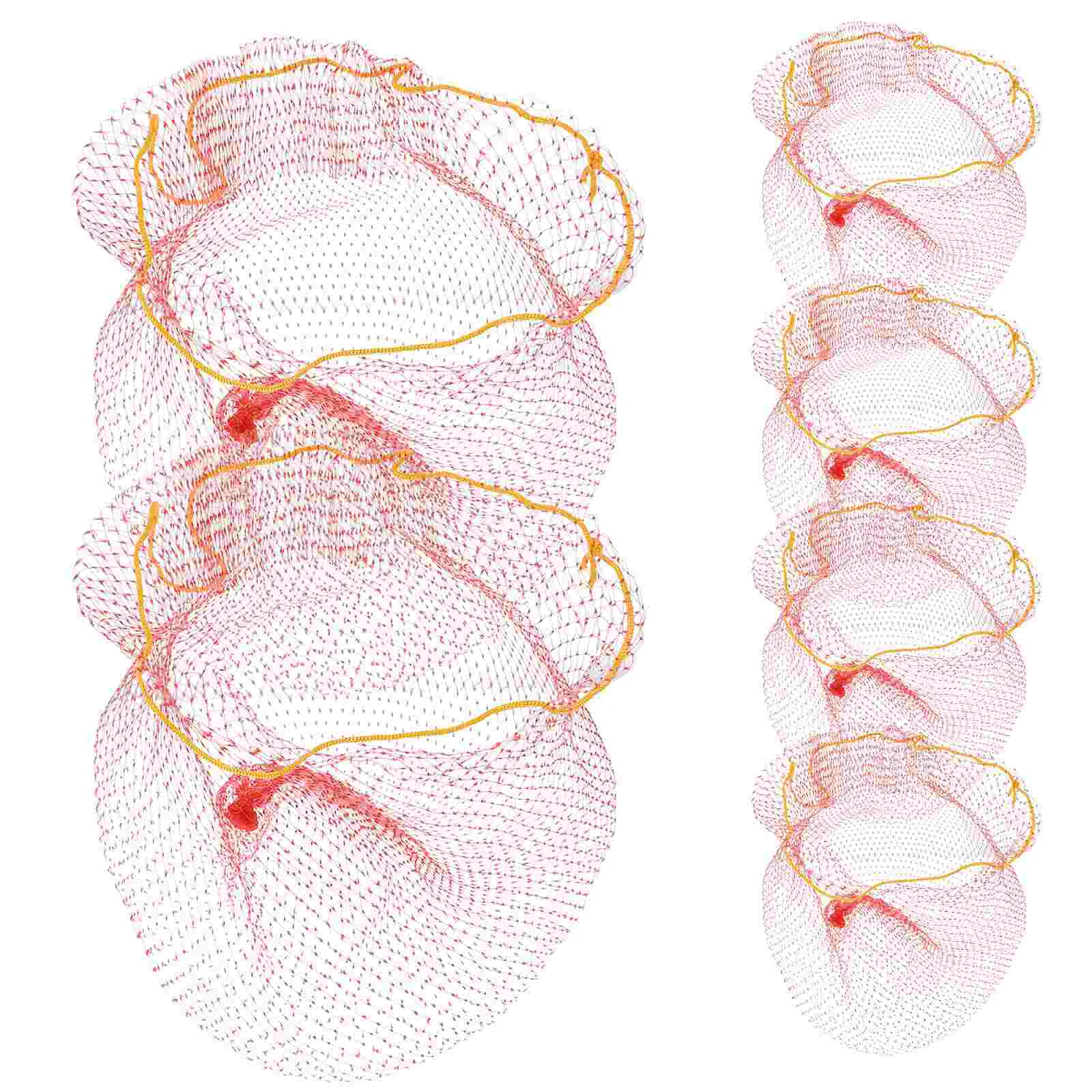 

50 Pcs Watermelon Net Bags Fruit Storage Vegetable Shopping Woven Plastic Pouch Nylon