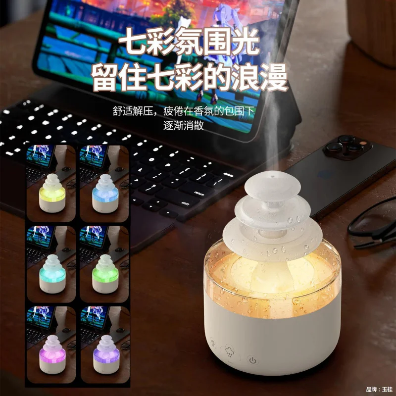 -Новый ароматический диффузор Yunyu увлажнитель тяжелого тумана настольный