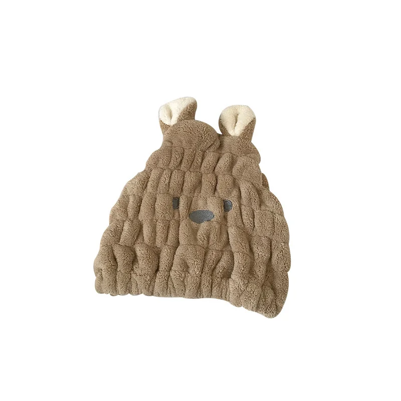 

Cartoon bunny super absorbent hair drying cap thickened quick drying cap, head covering towel, head wiping bath cap
