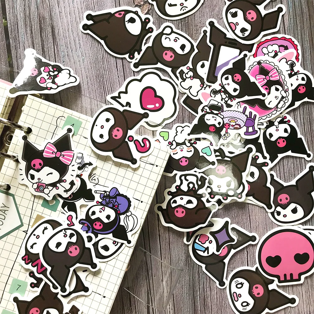 Стикеры Sanrio My Melody Kuromi для детей наклейки сделай сам ноутбука бутылки воды