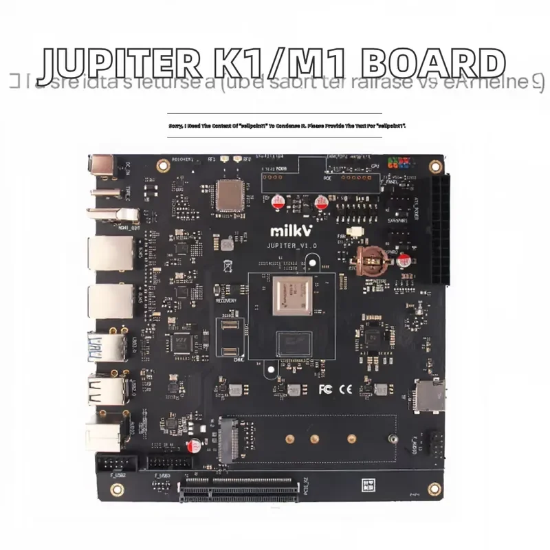 Фото Плата разработки Milk-V Jupiter Spacemit K1/M1 Mini-ITX для промышленного интернета вещей №2