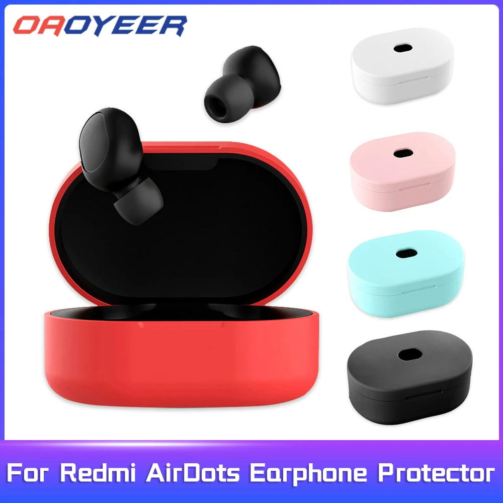 

Силиконовые наушники для Redmi AirDots, TWS, Bluetooth наушники, беспроводная гарнитура, защитный чехол, сумка, аксессуары для наушников