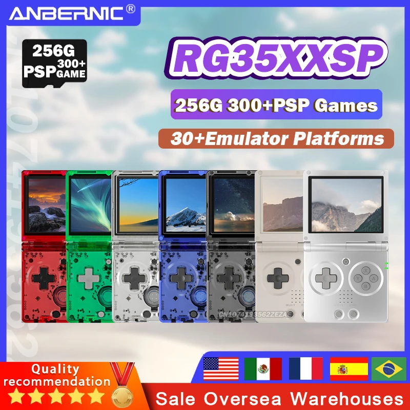 ANBERNIC RG35XXSP портативные игровые консоли с откидной крышкой Linux Ретро игровой плеер