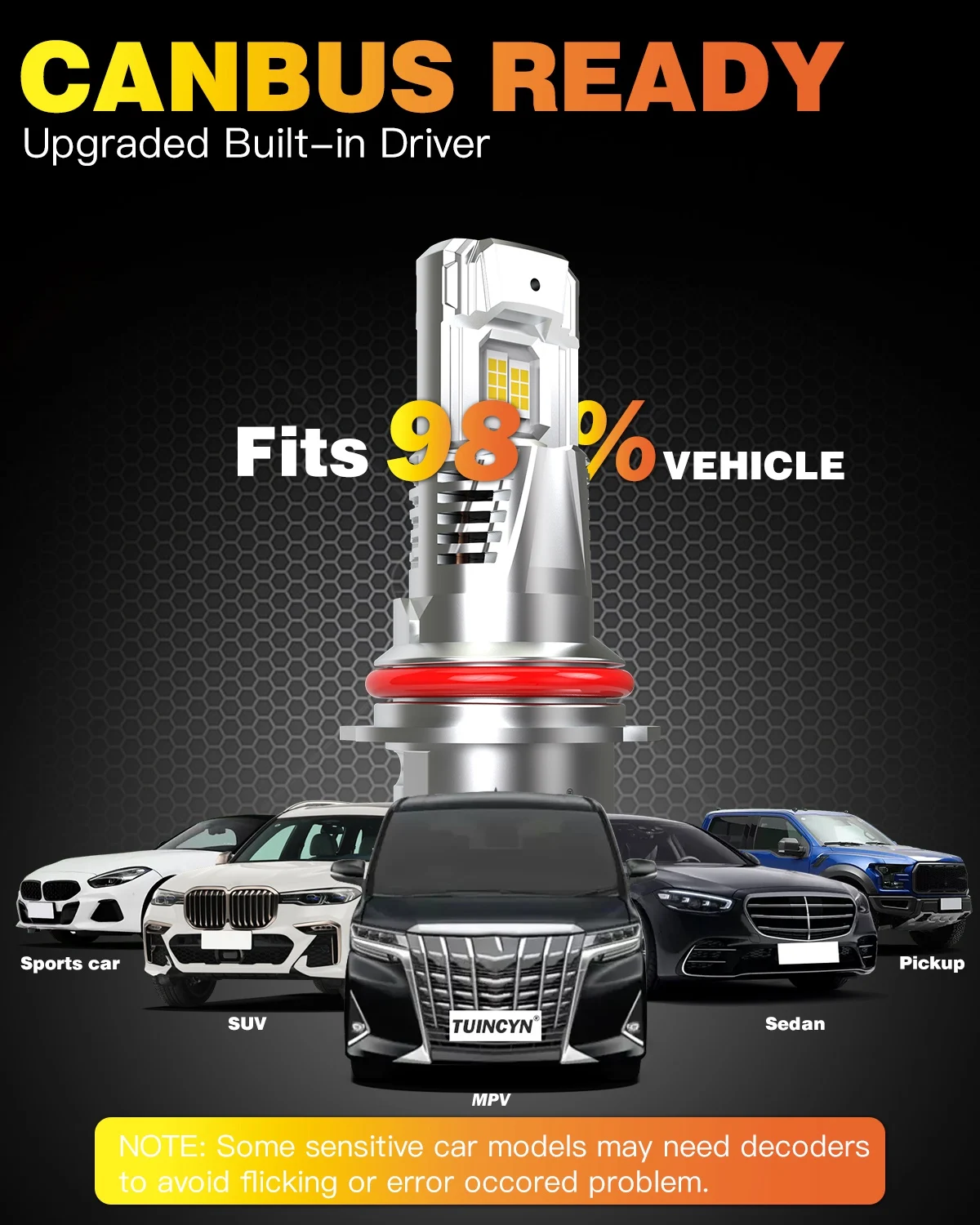 2 шт. автомобильные фары дальнего и ближнего света 9007 лм