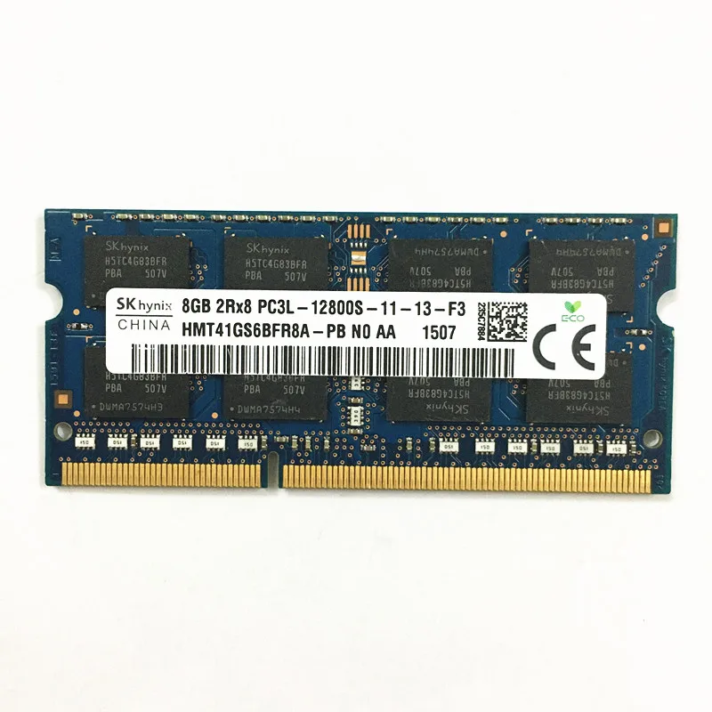 

SK hynix DDR3 8 Гб 1600 МГц HMT41GS6BFR8A-PB 8 Гб 2Rx8 PC3L-12800S-11-13-F3 SODIMM память для ноутбука 204pin