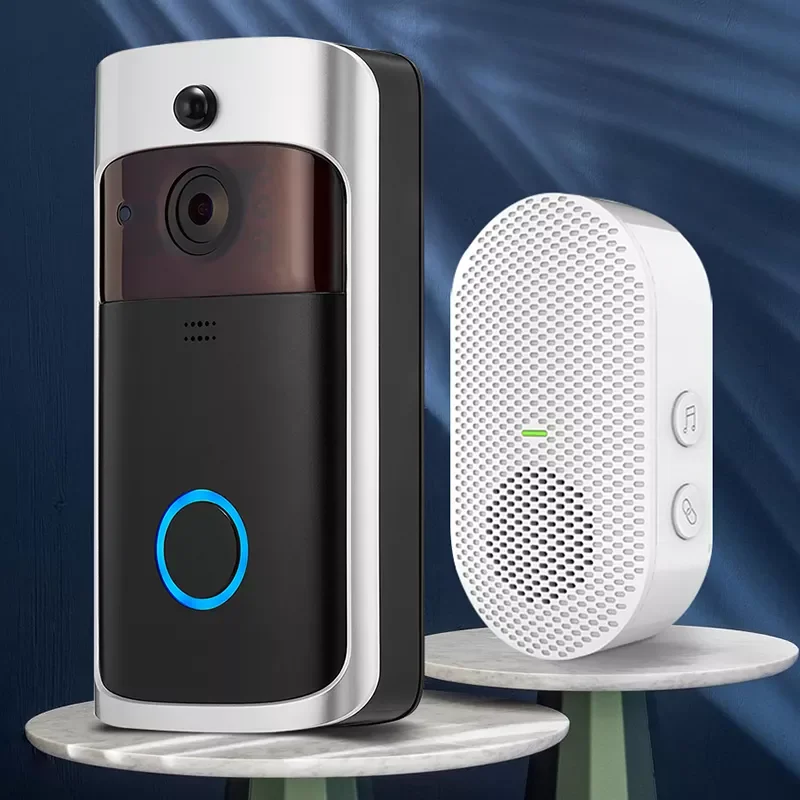 

V5 Video Doorbell Wireless HD Camera PIR Motion Detection IR Alarm Security Door Bell WIFI Intercom For Home Apartment