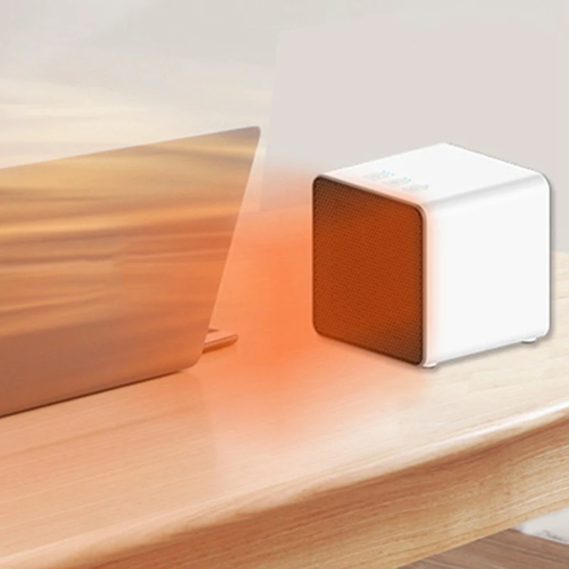 

White 400W/800W Timer Portable Electric Heater Home Office Desktop Mini Heater Fan Heater Radiator Winter Insulation Machine