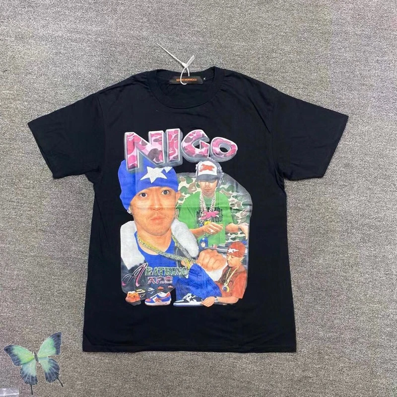 

2022 Stock High Quality Asap big hip hop logo Man Women Summer T-shirt