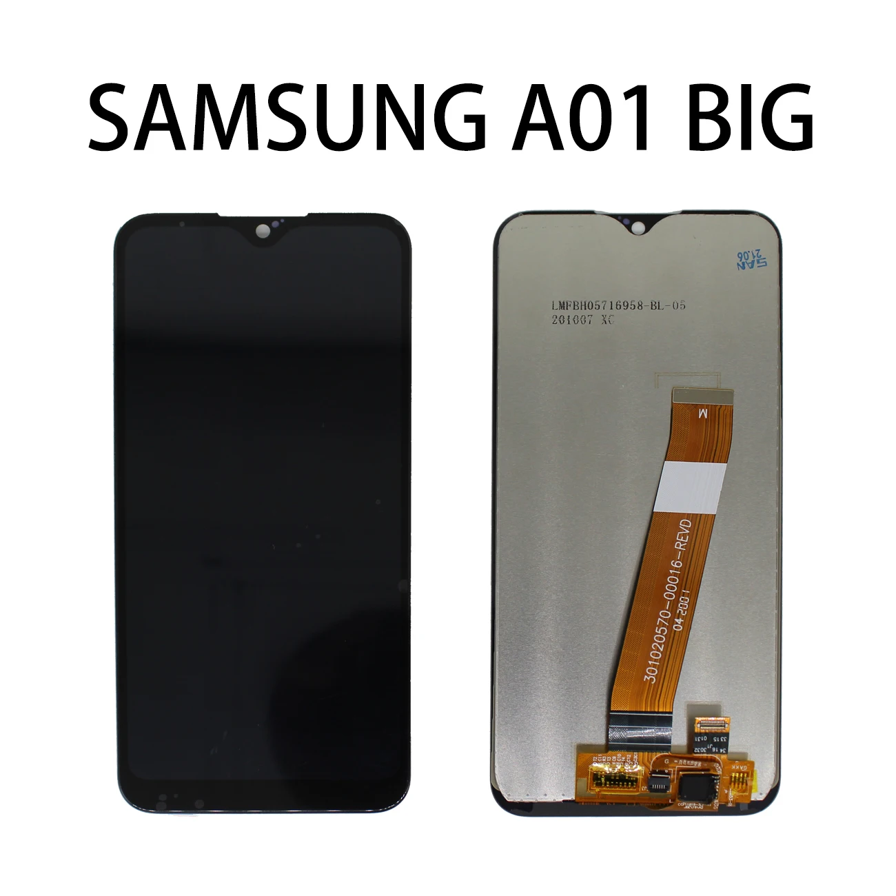 

Suitable for Galaxy A01 mobile phone Samsung A01 LCD screen capacitive screen full screen black with Frame With Tools