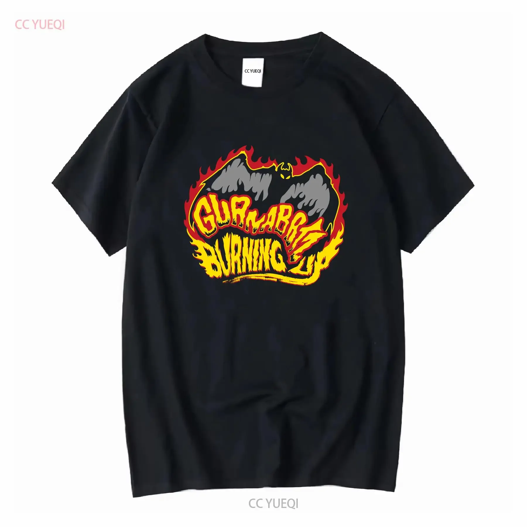 Фото Новая футболка с винтажным логотипом Guana Batz Psychobilly Rock Band Music, винтажный потертый топ с графическим рисунком для повседневной носки, универсальный унисекс №1