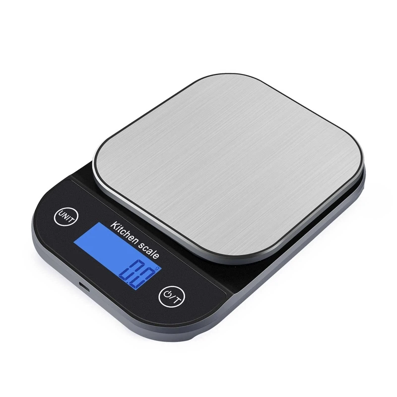

Food Scale w/ Auto-off Function Digital Kitchen Scale 9 Units Conversion 0.1/1g 3 Power Supply Ways Portable Scale Drop Shipping