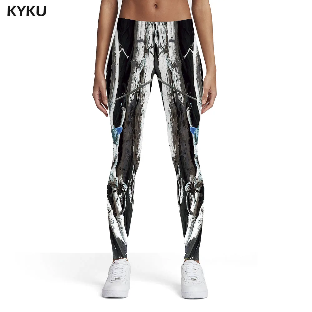 

KYKU Plant Leggings Women Flowers 3d Print Tree Spandex Womens Leggings Pants Casual Bodybuilding Summer Pencil