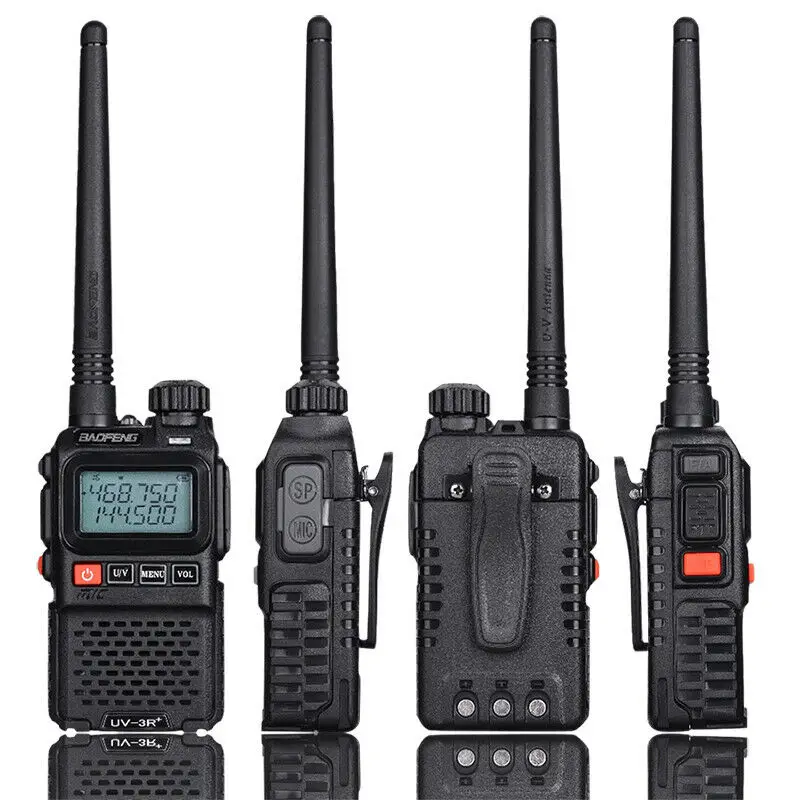 Baofeng UV-3R+ Pro Dual Band VHF/UHF UV-3R Plus Mini Walkie Talkie VOX Compact FM Transceiver UV3R Plus Portable Two Way Radio